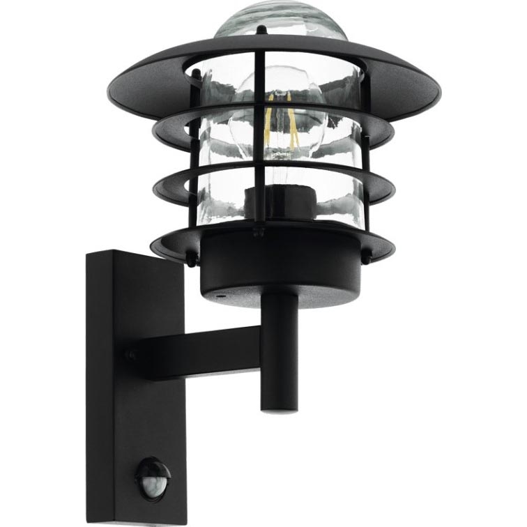Eglo 79555 - Väli seinavalgusti koos anduriga ZAMALENA 1xE27/60W/230V IP44