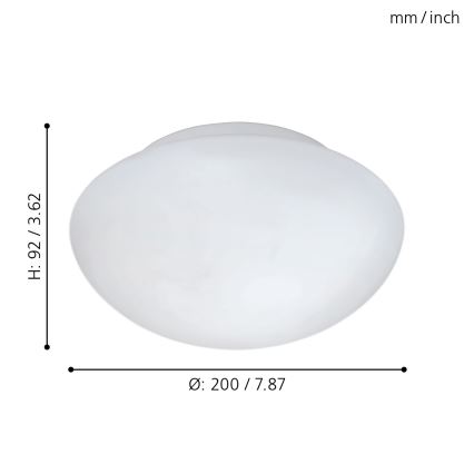 Eglo - Laevalgusti 1xE27/60W/230V