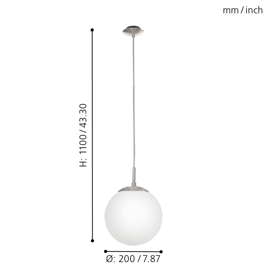 EGLO - Lühter 1xE27/60W/230V d. 20 cm