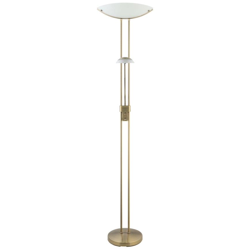 EGLO - Hämardatav põrandalamp BAYA 1xR7s/230W + 1xG9/33W pronks