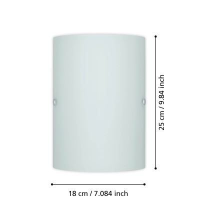 Eglo - Seinavalgusti 1x14/60W valge