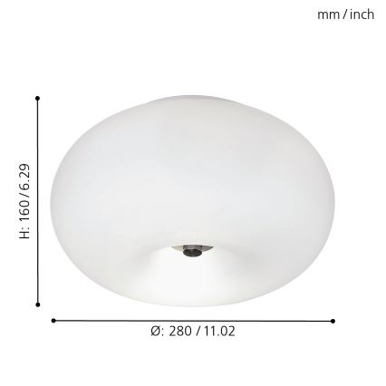 EGLO - Laevalgusti OPTICA 2xE27/60W d. 28 cm