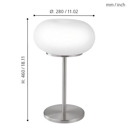 EGLO - Laualamp OPTICA 2xE27/60W d. 28 cm
