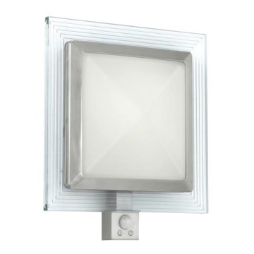 EGLO 88163 - Väli seinavalgusti anduriga PALI 1xE27/15W + 1xLED/1,28W IP44