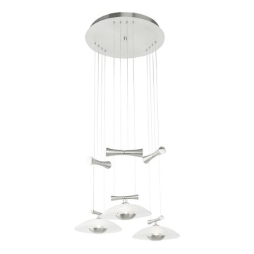 Eglo 89504 - Lühter ZELES 3xGY6.35/50W/230V opaalklaas