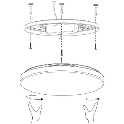 Eglo - LED Hämardatav laevalgusti LED/19,2W/230V 2700-6500K ZigBee