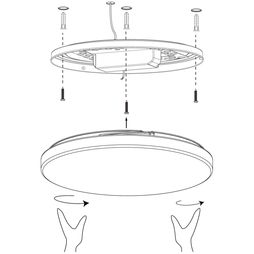 Eglo - LED Hämardatav laevalgusti LED/19,2W/230V 2700-6500K ZigBee