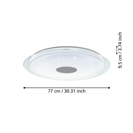 Eglo - LED Hämardatav laevalgusti LED/38,1W/230V 2700-6500K ZigBee