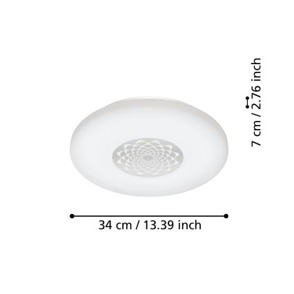 Eglo - LED Hämardatav laevalgusti LED/15,6W/230V 2700-6500K