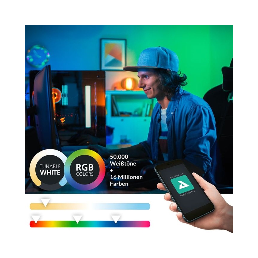 Eglo - LED RGBW Hämardatav peeglivalgustus vannituppa 15,6W/230V IP44 ZigBee