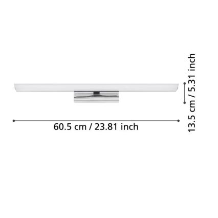 Eglo - LED RGBW Hämardatav peeglivalgustus vannituppa 15,6W/230V IP44 ZigBee