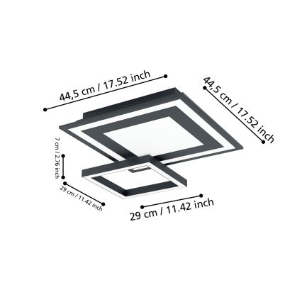 Eglo - LED RGBW Hämardatav laevalgusti LED/21,6W/230V ZigBee