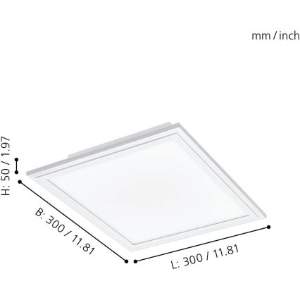 Eglo - LED Hämardatav laevalgusti LED/15,3W/230V valge ZigBee