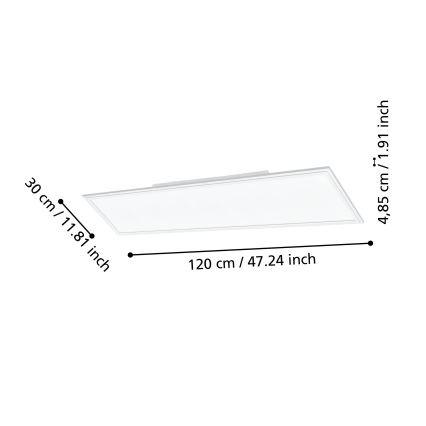 Eglo - LED Hämardatav laevalgusti LED/33,5W/230V valge ZigBee