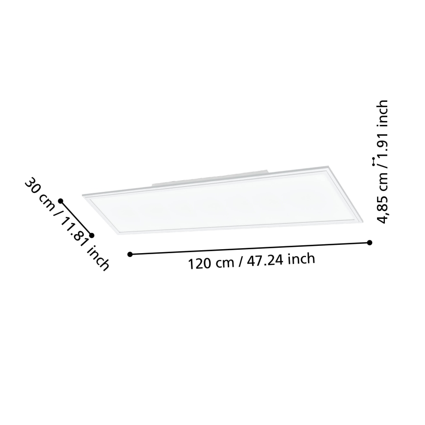Eglo - LED Hämardatav laevalgusti LED/33,5W/230V valge ZigBee