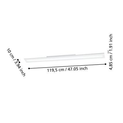 Eglo - LED Hämardatav laevalgusti LED/33,5W/230V 2700-6500K valge ZigBee