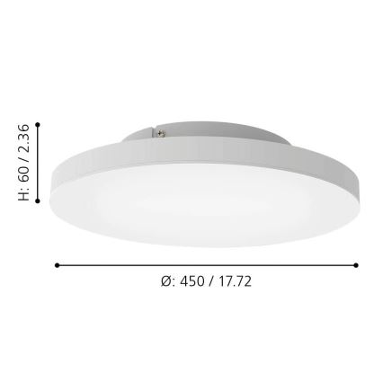 Eglo - LED RGBW Hämardatav laevalgusti LED/22,4W/230V ZigBee