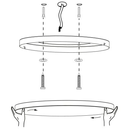 Eglo - LED RGBW Hämardatav laevalgusti LED/22,4W/230V ZigBee