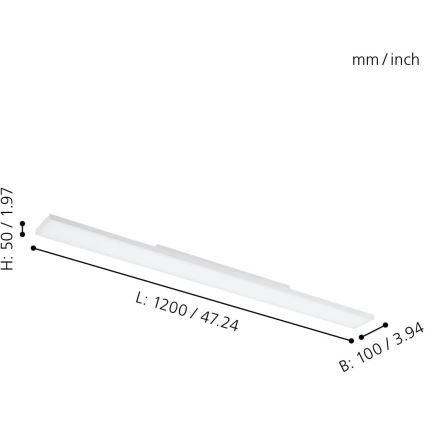 Eglo - LED RGBW Hämardatav laevalgusti LED/34,2W/230V ZigBee