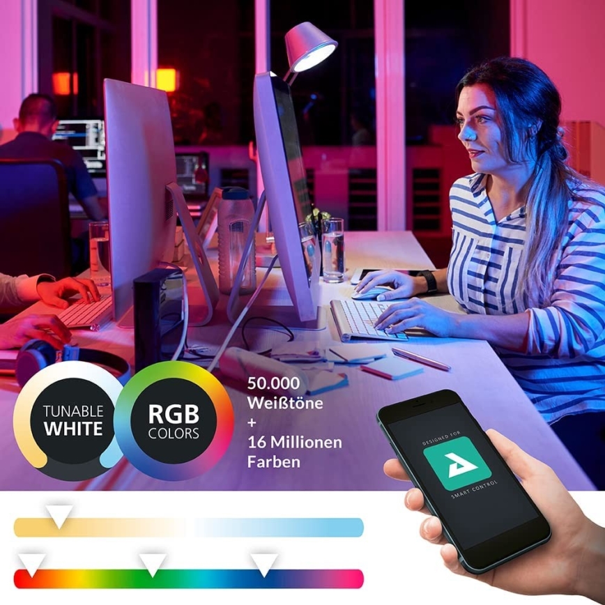 Eglo - LED RGBW Hämardatav seinavalgusti LED/16W/230V ZigBee