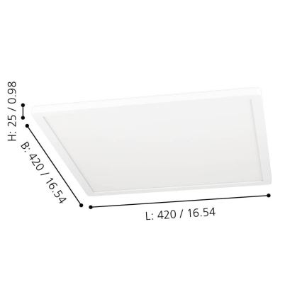 Eglo - LED RGBW Hämardatav laevalgusti LED/16,5W/230V 2700-6500K valge ZigBee