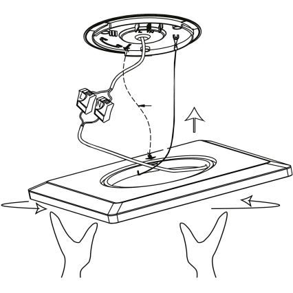 Eglo 900093 - LEDRGBW hämardatav laelamp ROVITO-ZLED/14,6W/230V must