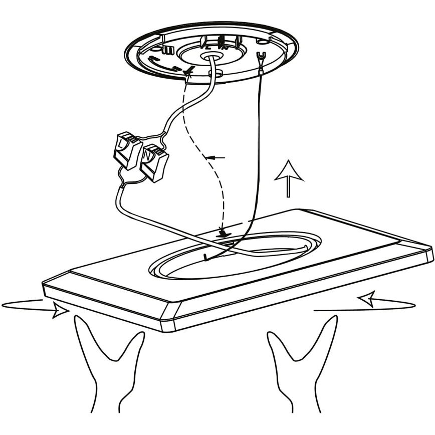 Eglo 900093 - LEDRGBW hämardatav laelamp ROVITO-ZLED/14,6W/230V must