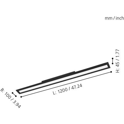 Eglo - LED Hämardatav laevalgusti LED/33,5W/230V ZigBee