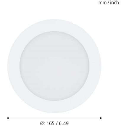 Eglo - LED Hämardatav süvistatav valgusti vannituppa LED/10,5W/230V IP44 ZigBee