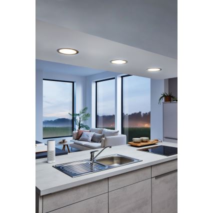 Eglo - hämardatav vannitoa lae sissepandav LED-valgusti LED/10,5W/230V 2700-6500K IP44 ZigBee läbimõõt 16,5 cm