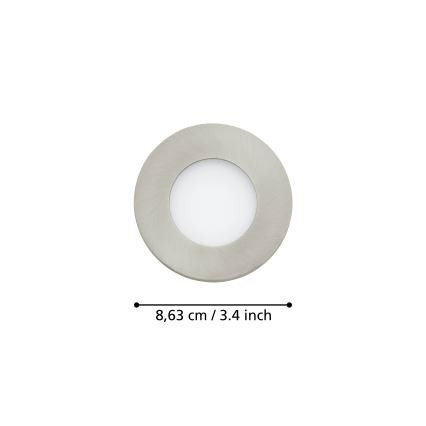 Eglo - OMPLEKT 3x LED Hämardatav valgusti vannituppa FUEVA-Z  LED/2,8W/230V IP44