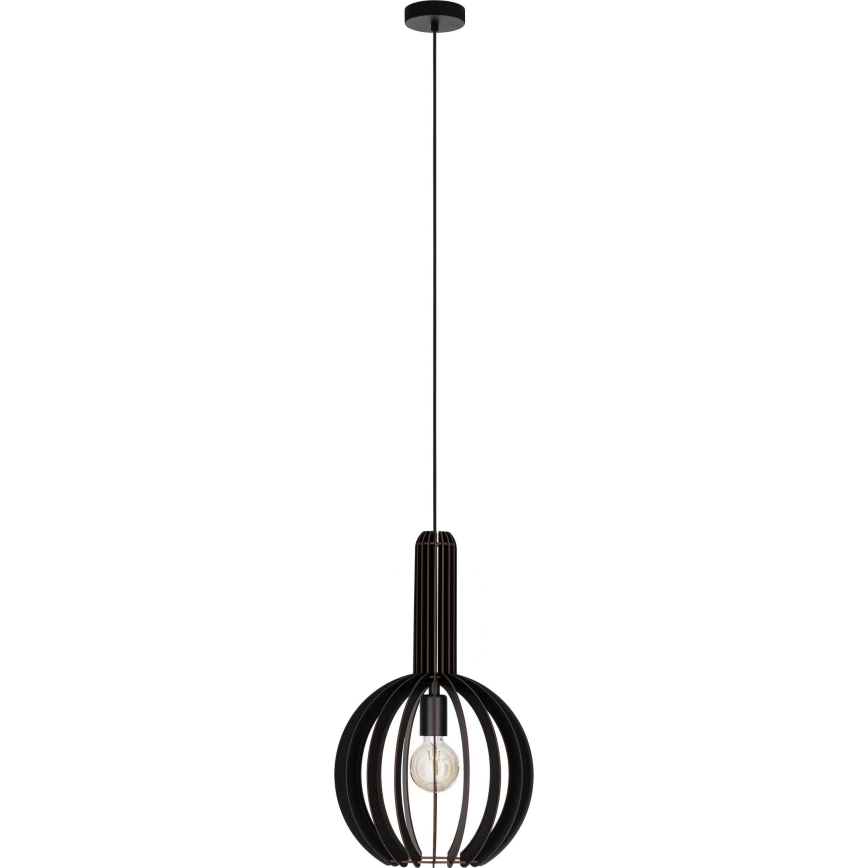 Eglo - Lühter 1xE27/40W/230V d. 31 cm must