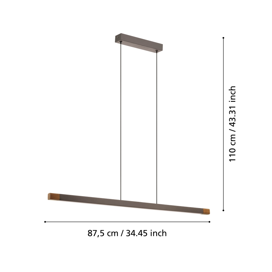 Eglo - LED Hämardatav lühter LED/18W/230V 3000K