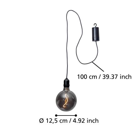 Eglo - LED Väli rippvalgusti LED/0,06W/6V 4xAA IP44 hall