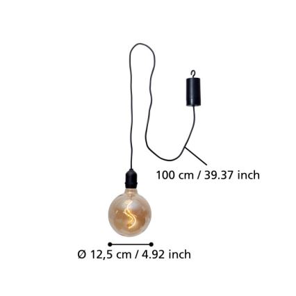 Eglo - LED Väli rippvalgusti LED/0,06W/6V 4xAA IP44 beež