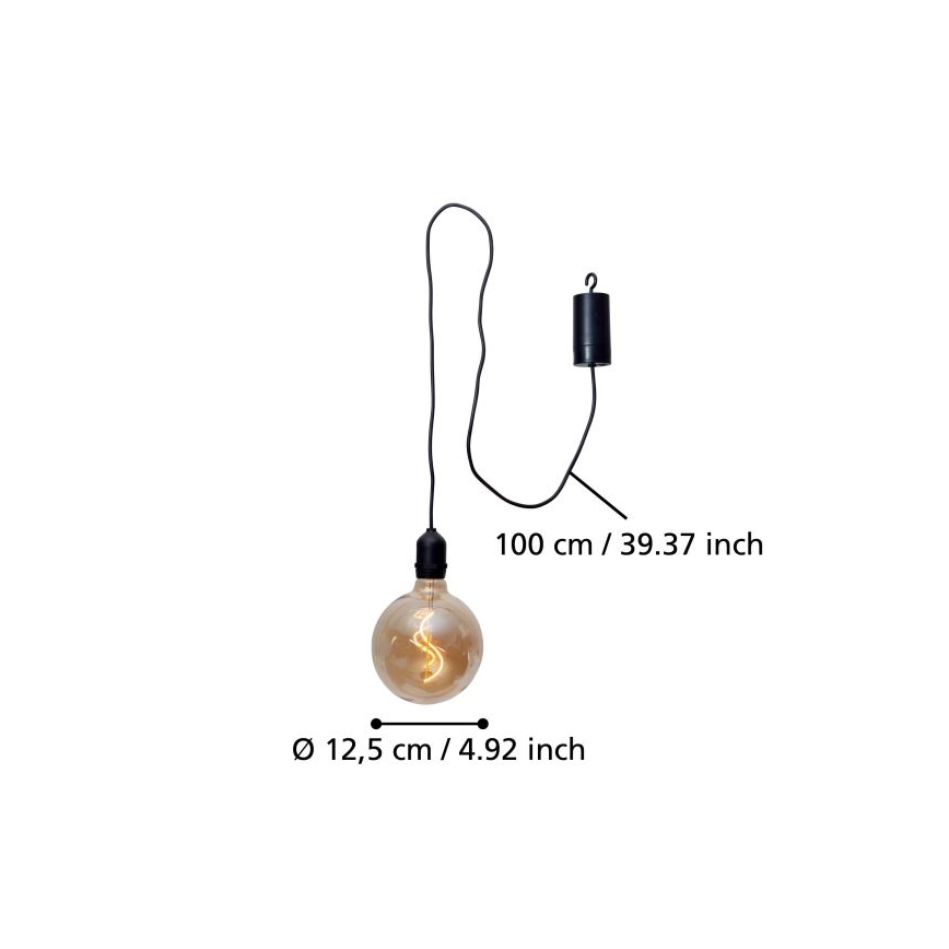 Eglo - LED Väli rippvalgusti LED/0,06W/6V 4xAA IP44 beež