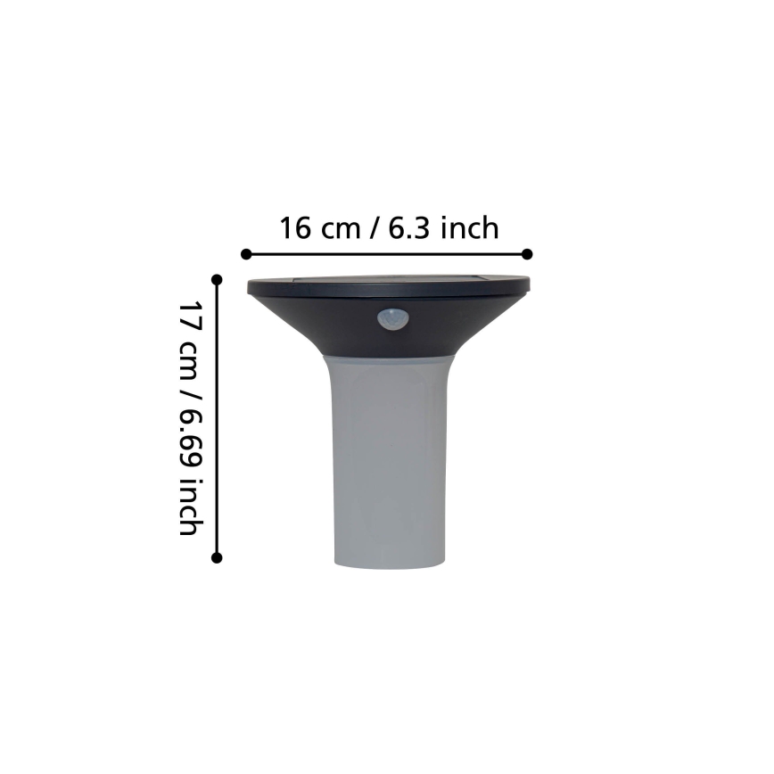 Eglo - LED Päikesepaneeliga välivalgusti koos anduriga 6xLED/0,03W/3,7V IP44