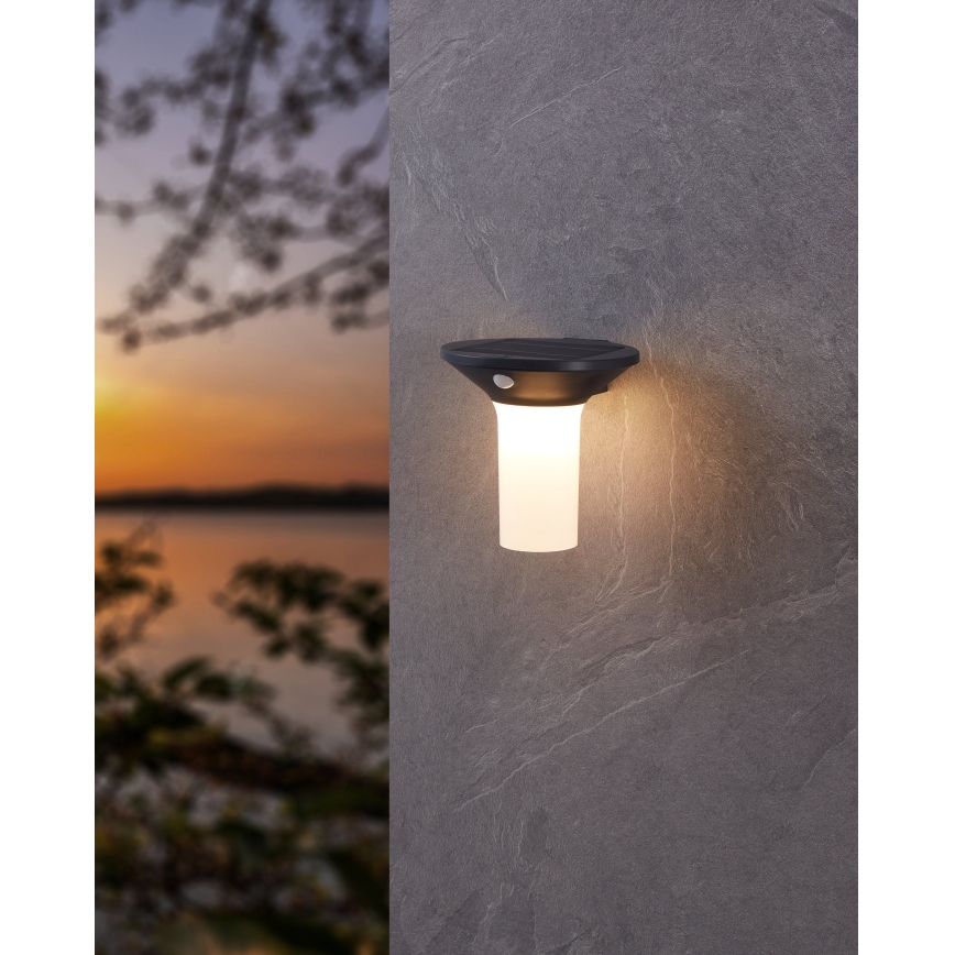 Eglo - LED päikesepaneeliga välisvalgusti anduriga 6xLED/0,03W/3,7V IP44