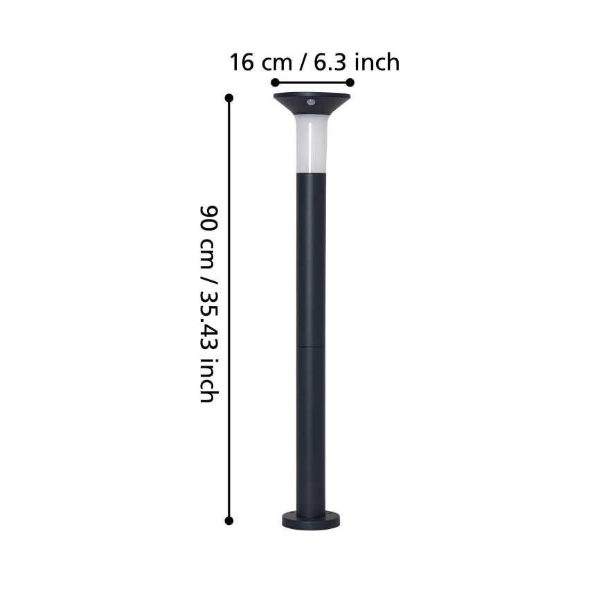 Eglo - LED Väli päikesepaneeliga valgusti anduriga 6xLED/0,03W/3,7V 1500 mAh IP44