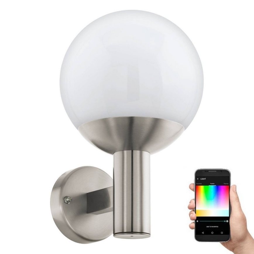 Eglo - LED RGB Hämardatav välivalgusti seinale E27/9W/230V 2700-6500K IP44