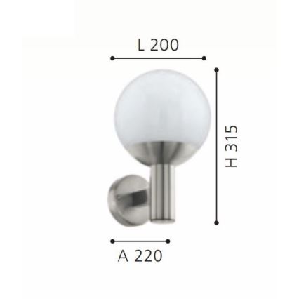 Eglo - LED RGB Hämardatav välivalgusti seinale E27/9W/230V 2700-6500K IP44