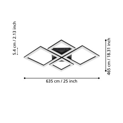 Eglo -  LED Hämardatav laevalgusti LED/42W/230V