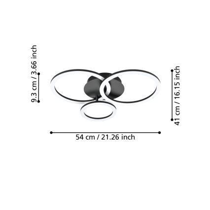 Eglo - LED Hämardatav laevalgusti LED/33W/230V