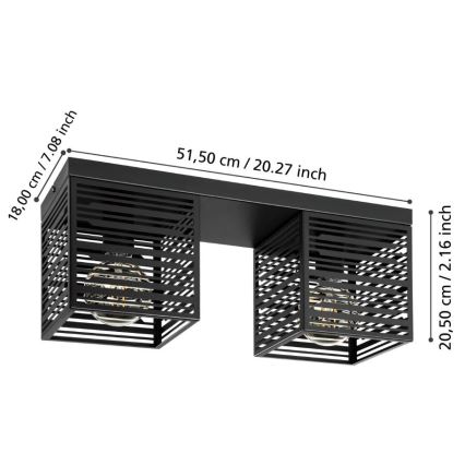 Eglo - Laevalgusti 2xE27/40W/230V