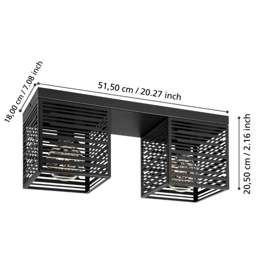 Eglo - Laevalgusti 2xE27/40W/230V