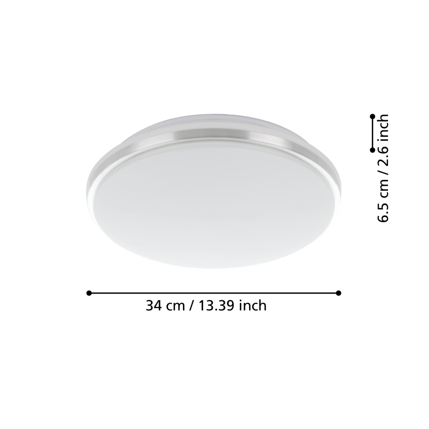 Eglo - LED Laevalgusti vannituppa LED/15,6W/230V IP44 läikiv kroom