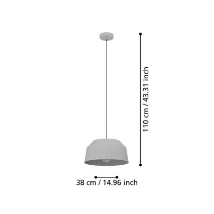 Eglo - Lühter 1xE27/40W/230V d. 38 cm