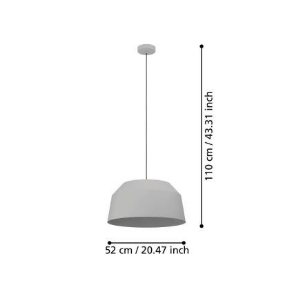 Eglo - Lühter 1xE27/40W/230V d. 52 cm