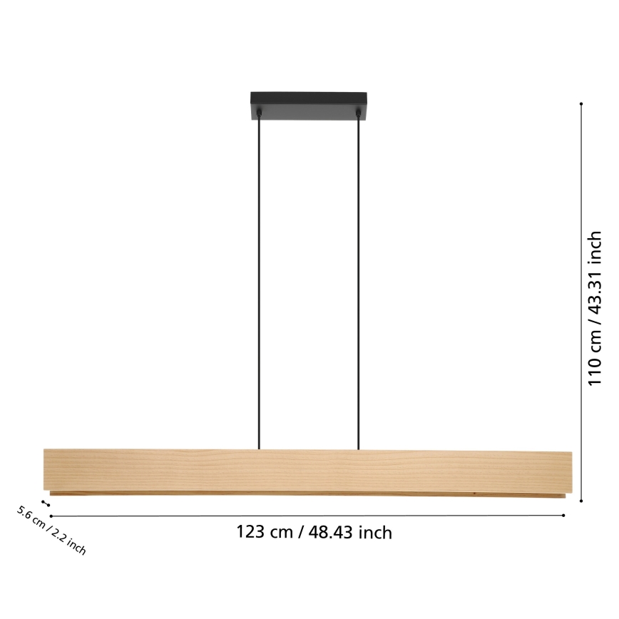 Eglo - LED RGBW Hämardatav lühter LED/35W/230V 2700-6500K