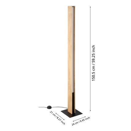 Eglo - LED RGBW Hämardatav põrandalamp LED/35W/230V 2700-6500K